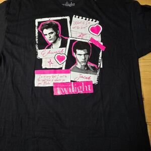 Twilight Edward Jacob T Shirt 2X Ripple Junction Black Movie Graphic Tee 2026